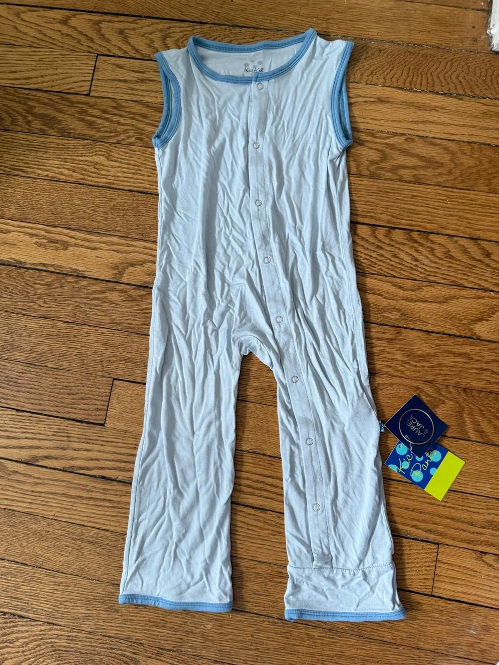 Kickee Pants Light Blue Sleeveless Romper - Size 18-24 Months - NWT